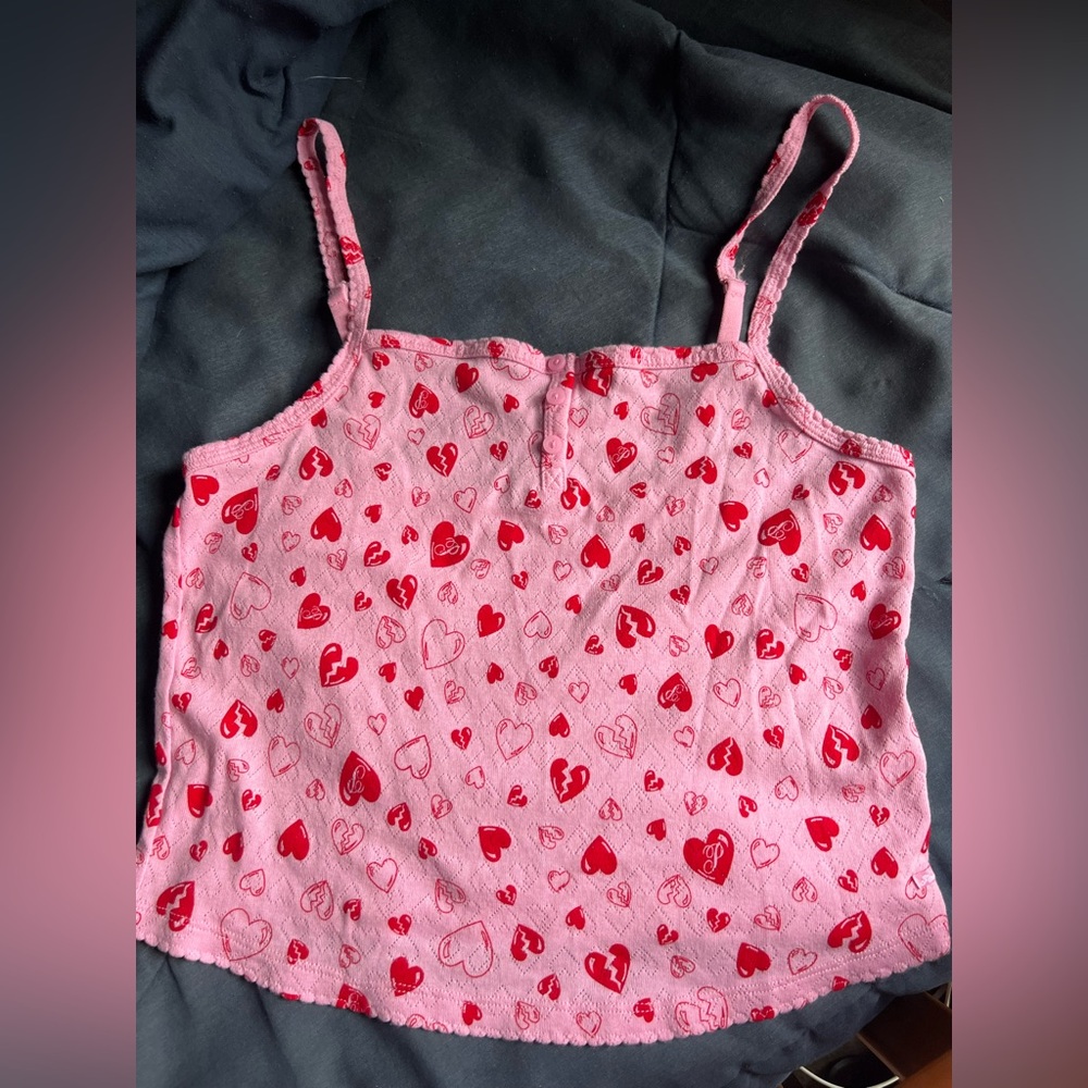 PINK VS Pointelle Henley Cami